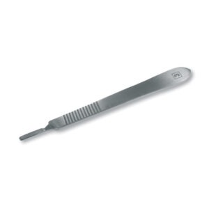 Manico Portalame bisturi in Acciaio Inox N. 3